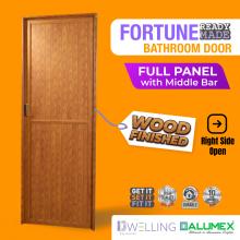 ALUMEX Fortune Bathroom Door Full Aluminium Panel With Mullion - Right Opening (ALU-FOR001WF001R)