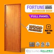 ALUMEX Fortune Full Aluminium Panel Bathroom Door Without Mullion - Right Opening (ALU-FOR001WF003R)