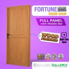 ALUMEX Fortune Room Door Full Aluminium Panel With Mullion - Right Opening (ALU-FOR003WF001R)