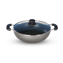 Bristo Platinum Non-Stick Cooking Pan 24cm With Glass Lid (BRP-COOKPAN24)