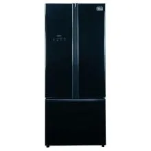 Hitachi Inverter Refrigerator RWB570PBGBK - 3 Door French Bottom Freezer