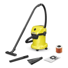 Karcher Wet & Dry Vacuum Cleaner, 1000W, 17L - K-VAC-KWD1-17L