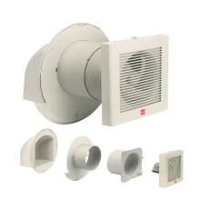 KDK Exhaust Fan BathRoom Series Wall Mount 6.1W, Single Speed (KDK-15EGKB)