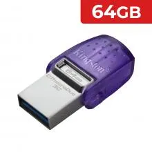 Kingston 64GB OTG High-Speed USB Type-C / Type-A DataTraveler microDuo 3C USB Flash Drive