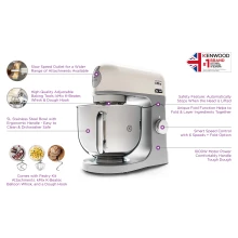 Kenwood Kitchen Machine KMX750CR - 1000W, 5L, Stainless Steel