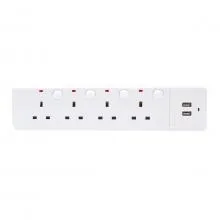 Kevilton 4 Way USB Trailing Socket 5M (KV-4WUTS5M)