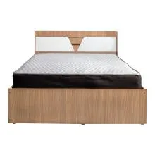 Aurora Queen Size Bed - LF-AURO-BDQ-SWW-S (Sahara Walnut & White)