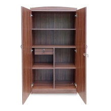 Budget 2 Door Wardrobe - Walnut (LF-BUDGET-2WD-WN-S)