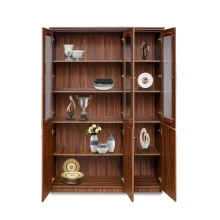 Clover Display Cabinet - Walnut Colour (LF-CLOVER-DC-WN-S)