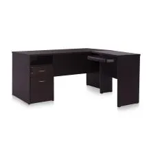 LEO L Shape Office Table 160x155x75 With Drawer & Cupboard