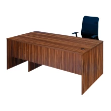 Office Writing Table With Drawer & Cupboard (6 Feet) - Walnut Color (LF-OFI-WT-006-WN-S)