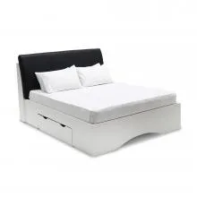 Oregon Double Bed Queen Size - LF-ORGN-BDQ-WHT (White)
