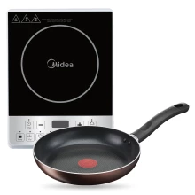 Midea Induction Cooker C19-SKY1914 + Tefal Frypan 24cm Day By Day TF-IFP24-174