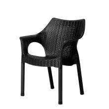 Plastic Rattan Chair - PF-CAMB-BL-S (Black)