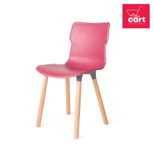 Duo Wood Chair - Ruby Color (PF-DUO-WOOD-RB-S)