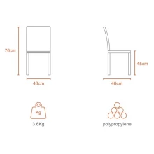 Flap Chair - Grape Color (PF-FLAP-GP-S)