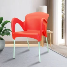 Mondy Hybrid Plastic Chair - Red