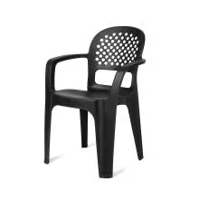 Olivia Plastic Chair - Black (OLIVIA-BL)