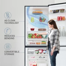 Panasonic Prime Convertible 6-Stage Smart Inverter Frost-Free Double Door Bottom Mount Refrigerator 450L (NR-BK468BQKX )