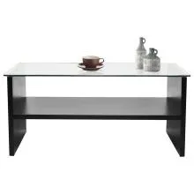 Glass Top Coffee Table LF-ORBIT-CT-BLK-S (Black)