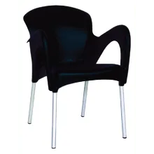 Mondy Hybrid Plastic Chair - Black