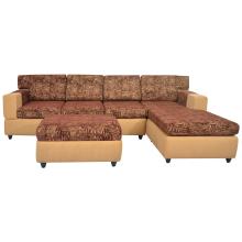 Awana Sectional sofa  - Light Brown Base And Dark Brown Cushions