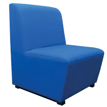 Box Type Single Lobby Chair LBC01 - Blue