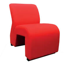 H Type Single Lobby Chair - LBC03 - Red