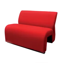 H Type Double Lobby Chair - LBC04 - Red