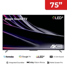 Singer 75" 4K HDR QLED Google TV With AI KARAOKE - SLE75G6E