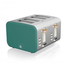 Swan 4 Slice Nordic Style Toaster 1500W (Green)
