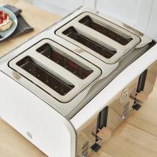 Swan 4 Slice Nordic Style Toaster 1500W (White)