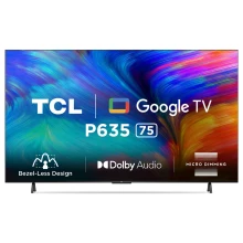TCL 75" 4K HDR  Google TV - TCL75P635