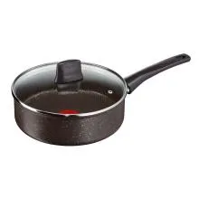 Tefal Extreme Stone Saute Pan With Glass Lid 24cm