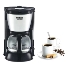 Tefal Compact Apprecia Coffee Maker - 0.6 Liters, 6-Cup, 600W, Metallic Grey (TF-CM-APR737)