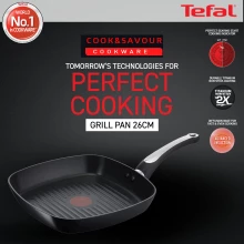 Tefal Grillpan 26CM Cook & Savour (TF-NIGP26-119)