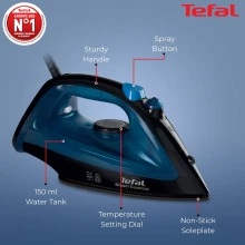 Tefal Steam Essential Steam Iron 1200W - (TF-SI-ESS-242)