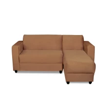 Corner Sofa - 2 Seater Chaise (Fabric Brown) - WF-ECOM-SOFA-BR-S