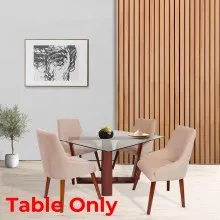 Evoke Dining Set - 4 Seater Table Only (Mahogany) - WF-EVOKE-TBL-S