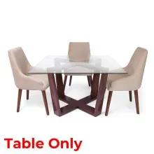 Evoke Dining Set - 4 Seater Table Only (Mahogany) - WF-EVOKE-TBL-S