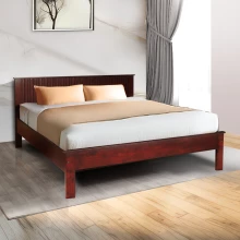 Oxford Bed - Dark Maroon - 75"x60" (WF-OXFORD-75X60-S)