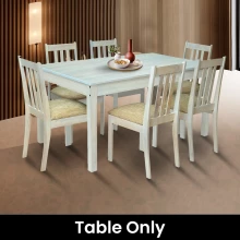 Regal Dining Set - Table Only (Whitewash Color) - WF-REGAL-TBL-WW-S