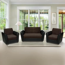 Sky Sofa 2+1+1 - Brown Fabric (WF-SKY-211-BR-S)