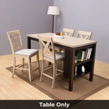 Boshwell Dining Table - 4 Seater - Table Only (Buttermilk/New Wedge 2) - WFI-BOSHWELL-TBL-S