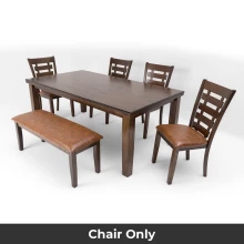 Troy Dining Chair - 6 Seater - Chair Only (Charcoal Mindy) - WFI-TROY-CHR-S