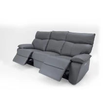 Willow Electric Recliner 3+1+1 Sofa (4ER) (Dark Grey) - WFI-WILLOW-DGR-S