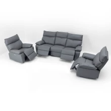 Willow Electric Recliner 3+1+1 Sofa (4ER) (Grey) - WFI-WILLOW-GR-S