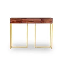 Ornate Console Table - Kumbuk Color (WFL-CPT034-CN-BL-S)