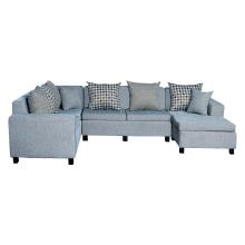 Florac Sectional Sofa - Grey And Dark Grey (WFL-FLORAC-03-S)