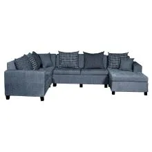 Florac Sectional Sofa - Grey And Dark Grey (WFL-FLORAC-04-S)